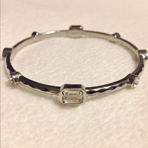 Graziano CN silver tone bangle bracelet
